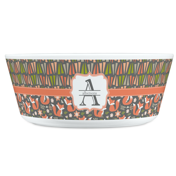 Fox Trail Floral Kids Bowls - FRONT