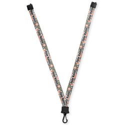 Fox Trail Floral Lanyard (Personalized)