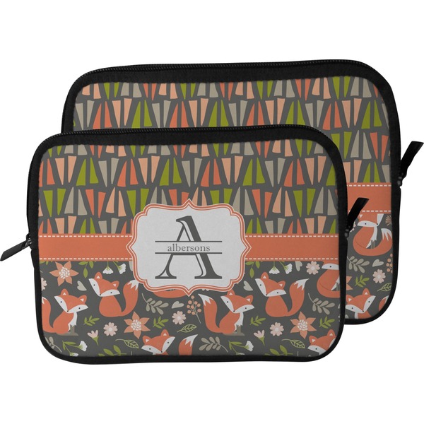 Fox Trail Floral Laptop Sleeve (Size Comparison)