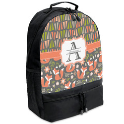 Fox Trail Floral Backpacks - Black (Personalized)