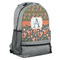 Fox Trail Floral Large Backpack - Gray - Angled View