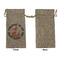 Fox Trail Floral Large Burlap Gift Bags - Front Approval