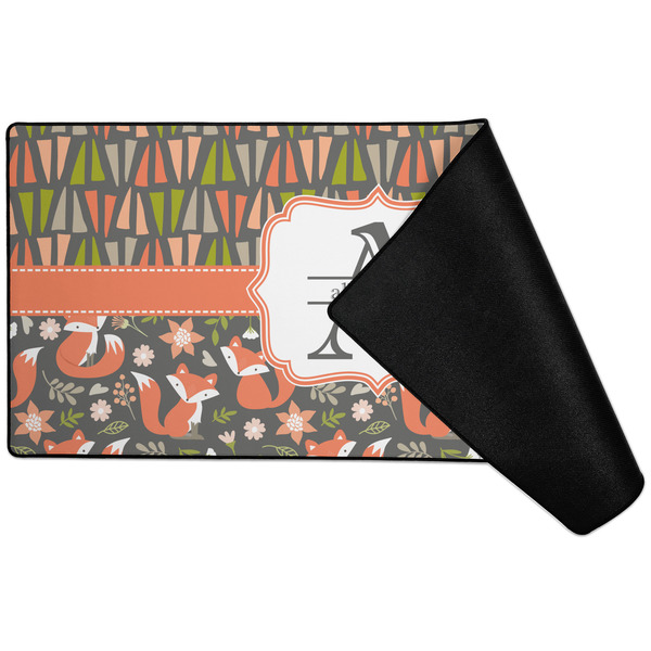 Fox Trail Floral Large Gaming Mats - FRONT W/ FOLD