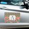 Fox Trail Floral Large Rectangle Car Magnets- In Context