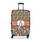 Fox Trail Floral Suitcase - 28" Large - Checked w/ Name and Initial