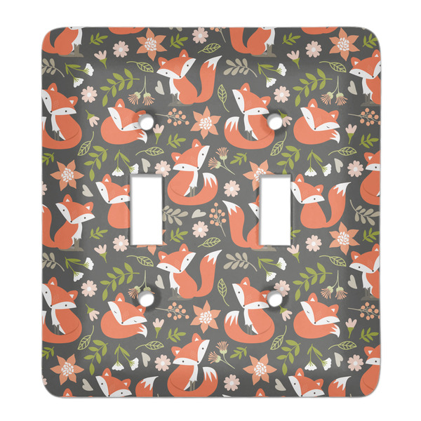 Custom Fox Trail Floral Light Switch Cover (2 Toggle Plate)