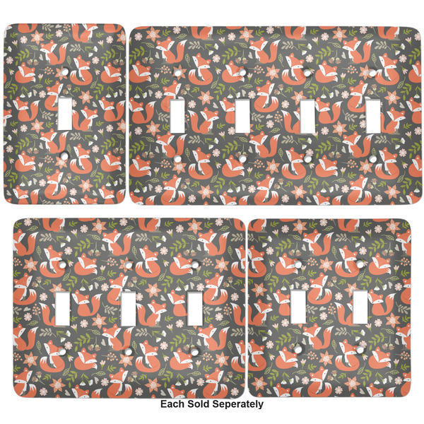 Fox Trail Floral Light Switch Covers all sizes