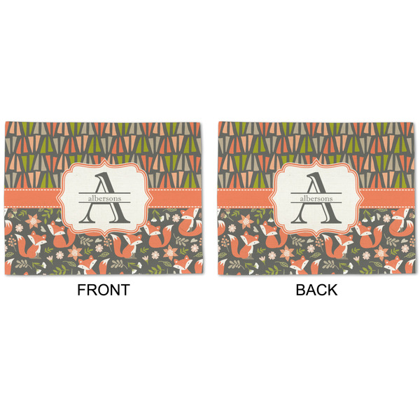 Fox Trail Floral Linen Placemat - APPROVAL (double sided)