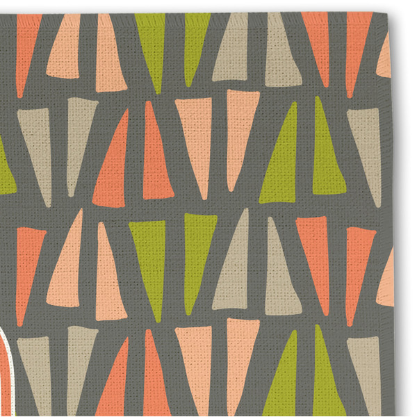 Fox Trail Floral Linen Placemat - DETAIL