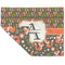 Fox Trail Floral Double-Sided Linen Placemat - Single w/ Name and Initial