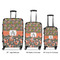 Fox Trail Floral Luggage Bags all sizes - With Handle
