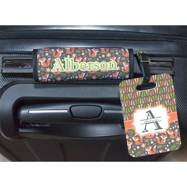 Fox Trail Floral Luggage Wrap & Tag