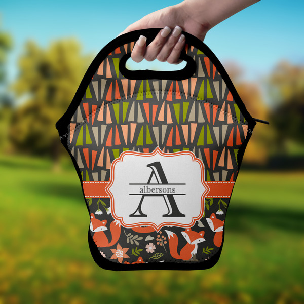 Fox Trail Floral Lunch Bag - Hand