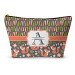 Fox Trail Floral Makeup Bag - Small - 8.5"x4.5" (Personalized)