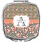 Fox Trail Floral Compact Makeup Mirror (Personalized)