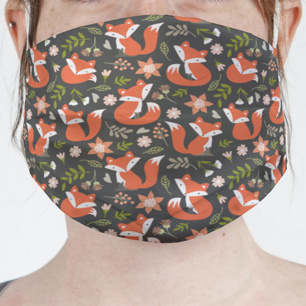 Custom Fox Trail Floral Face Mask Cover