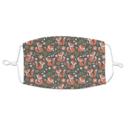 Fox Trail Floral Adult Cloth Face Mask - XLarge