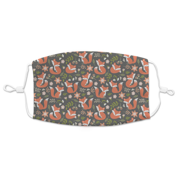 Custom Fox Trail Floral Adult Cloth Face Mask - XLarge
