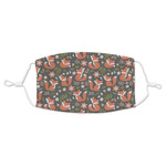 Fox Trail Floral Adult Cloth Face Mask
