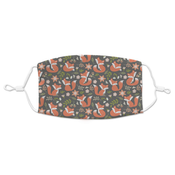 Custom Fox Trail Floral Adult Cloth Face Mask