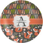 Fox Trail Floral Melamine Plate (Personalized)