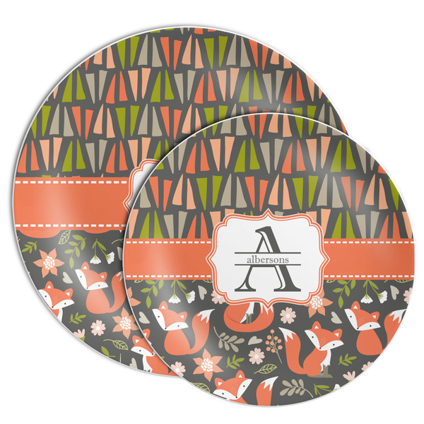 Fox Trail Floral Melamine Plates - PARENT/MAIN