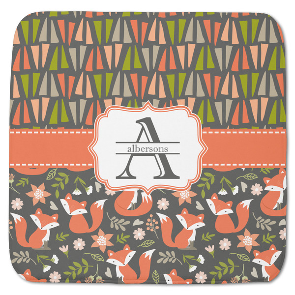 Custom Fox Trail Floral Memory Foam Bath Mat - 48"x48" (Personalized)