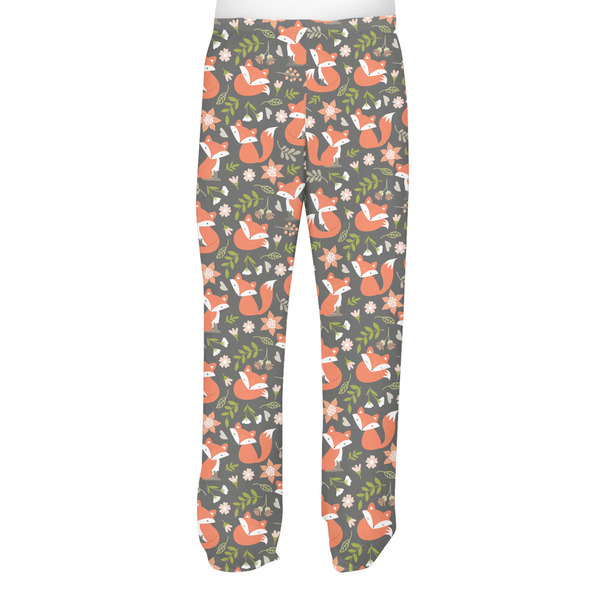 Fox Trail Floral Men's Pjs Back - on model