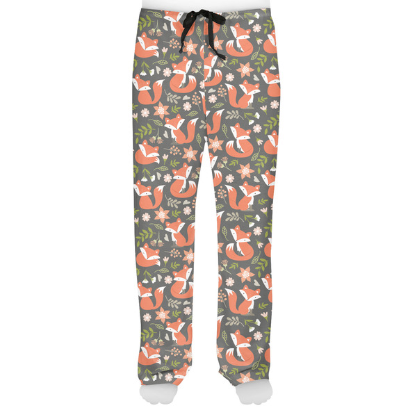 Fox Trail Floral Men's Pjs Front - on model