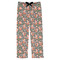 Fox Trail Floral Mens Pajama Pants - Flat