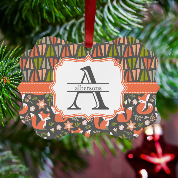 Fox Trail Floral Metal Benilux Ornament - Lifestyle