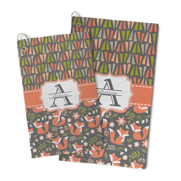 Fox Trail Floral Microfiber Golf Towel - PARENT/MAIN