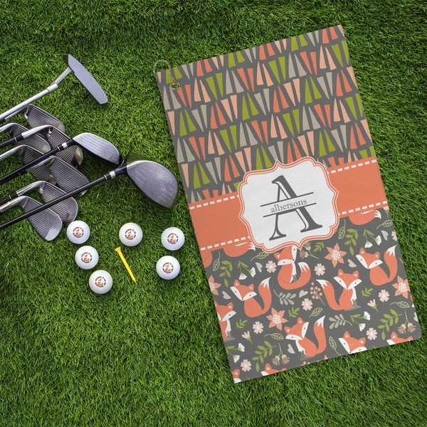 Fox Trail Floral Microfiber Golf Towels - LIFESTYLE