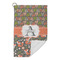 Fox Trail Floral Microfiber Golf Towels Small - FRONT FOLDED