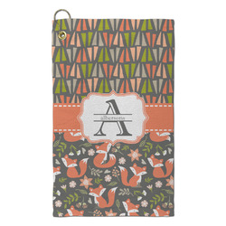 Fox Trail Floral Microfiber Golf Towel - Small (Personalized)