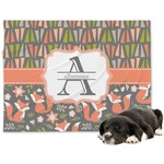 Fox Trail Floral Dog Blanket - Regular (Personalized)