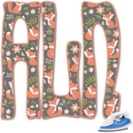 Fox Trail Floral Monogram Iron On Transfer (Personalized)