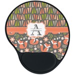 Fox Trail Floral Mouse Pad with Wrist Support