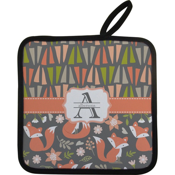 Fox Trail Floral Neoprene Pot Holder