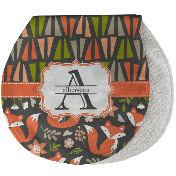 Fox Trail Floral New Baby Burp Folded