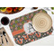 Fox Trail Floral Octagon Placemat - Single front (LIFESTYLE) Flatlay
