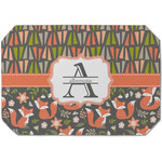 Fox Trail Floral Dining Table Mat - Octagon (Single-Sided) w/ Name and Initial