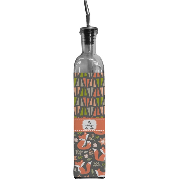Custom Fox Trail Floral Oil Dispenser Bottle (Personalized)