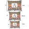 Fox Trail Floral Outdoor Dog Beds - SIZE CHART