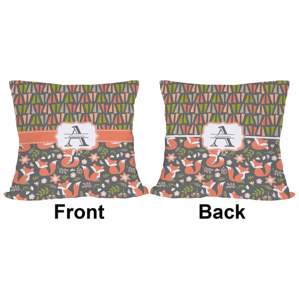 Fox Trail Floral Outdoor Pillow - 16x16