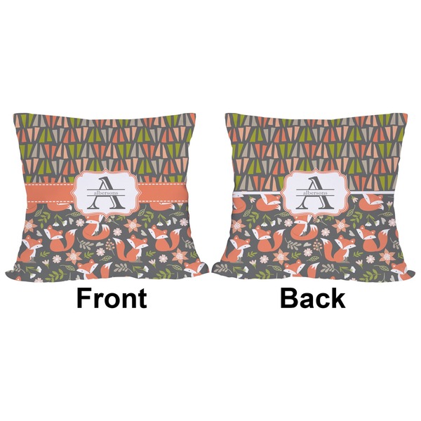Fox Trail Floral Outdoor Pillow - 18x18