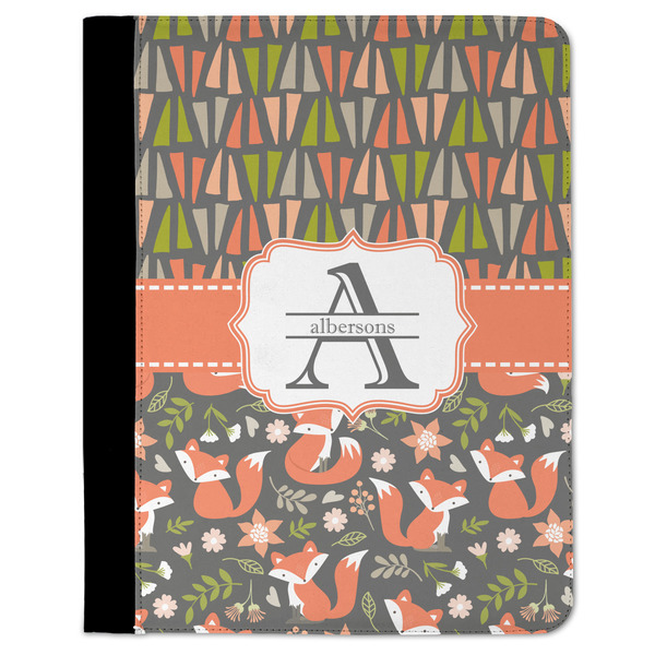 Custom Fox Trail Floral Padfolio Clipboard - Large (Personalized)