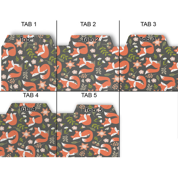 Fox Trail Floral Page Dividers - Set of 5 - Approval