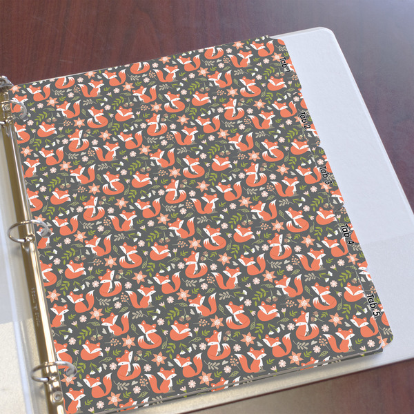 Fox Trail Floral Page Dividers - Set of 5 - In Context