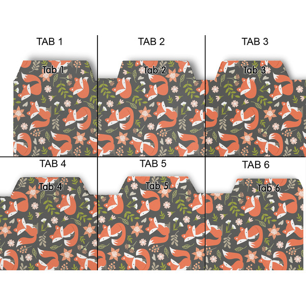 Fox Trail Floral Page Dividers - Set of 6 - Approval